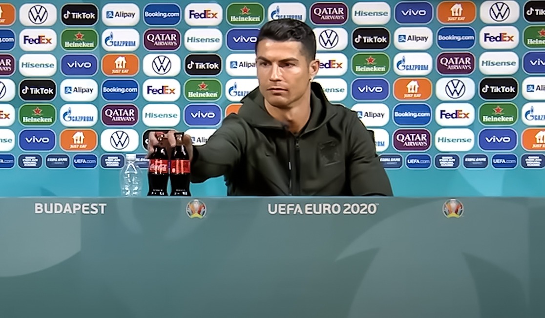 Ronaldo and coca cola