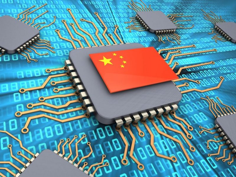 China chip industry illustration