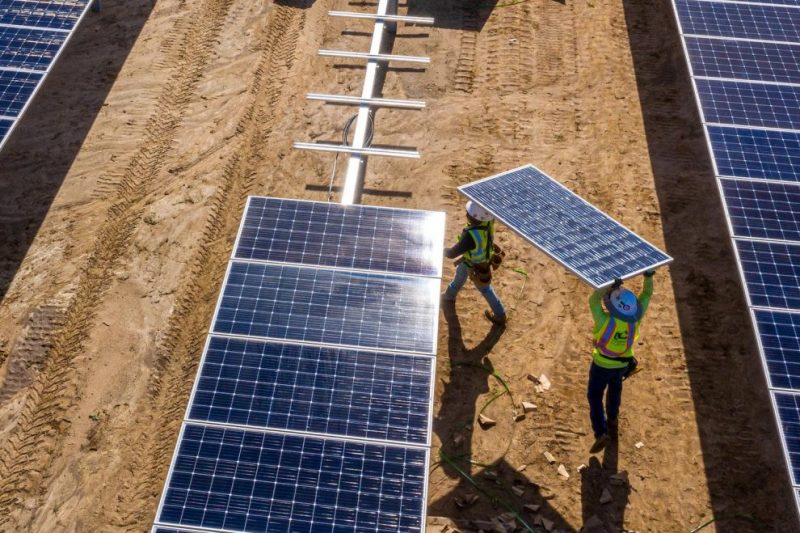 US ban on goods made in Xinjiang over forced labour concerns has hit imports of solar panels hard, which analysts say are on track to fall by nearly 25% in 2022.
