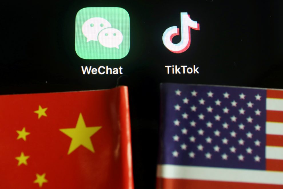 WeChat and TikTok logos