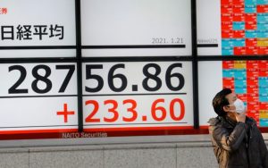 Asian Stocks Edge Back After Biden Warns Beijing on Russia