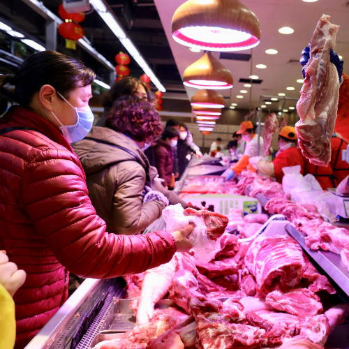 China's tariffs on pork are adding to pressure on global inflation