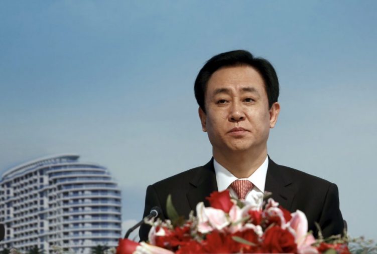 Evergrande chairman Hui Ka Yan is seen at a news conference in Hong Kong in March 2016