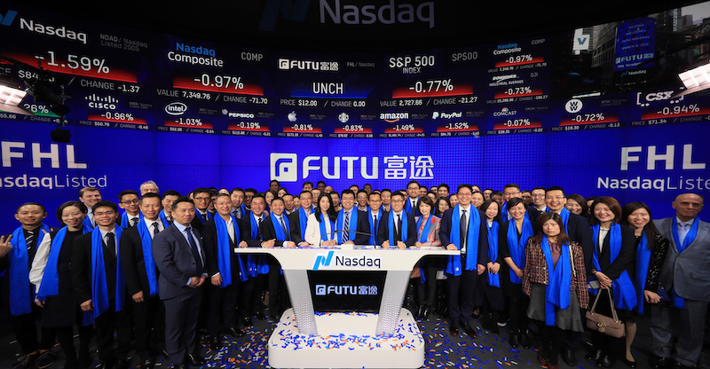 News that online brokerages Futu and UP Fintech will remove apps in mainland China sparked a heavy selloff in their shares in New York.