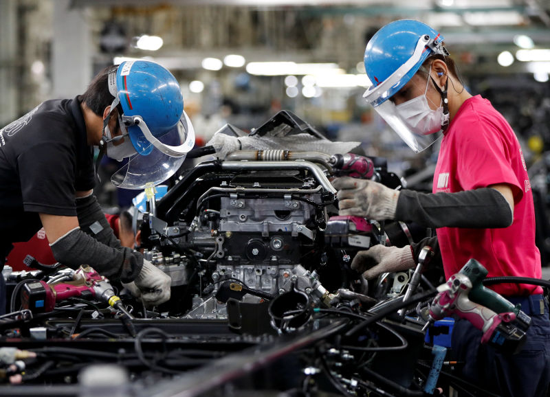 Asia's factory output dwindled in October with rising prices and weak demand from China caused by persistent Covid restrictions, business surveys showed on Tuesday.