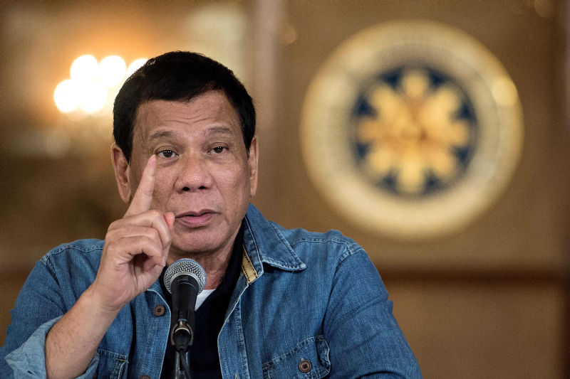 Philippine President Rodrigo Duterte