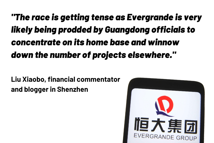 Shenzhen financial commentator and blogger Liu Xiaobo explains why the race for a share in China Evergrande funds is getting tense.