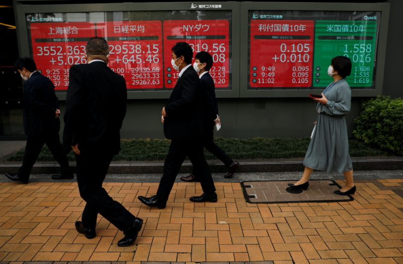 Asian Markets Drop as Bond Yields Rise Ahead of Fed