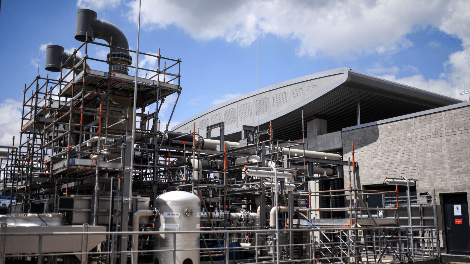 Green hydrogen production plant on the site of the Shell Energy an Chemicals Park Rheinland in Wesseling, western Germany