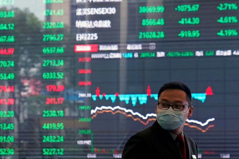 周一大多数亚洲市场下跌，中国除外