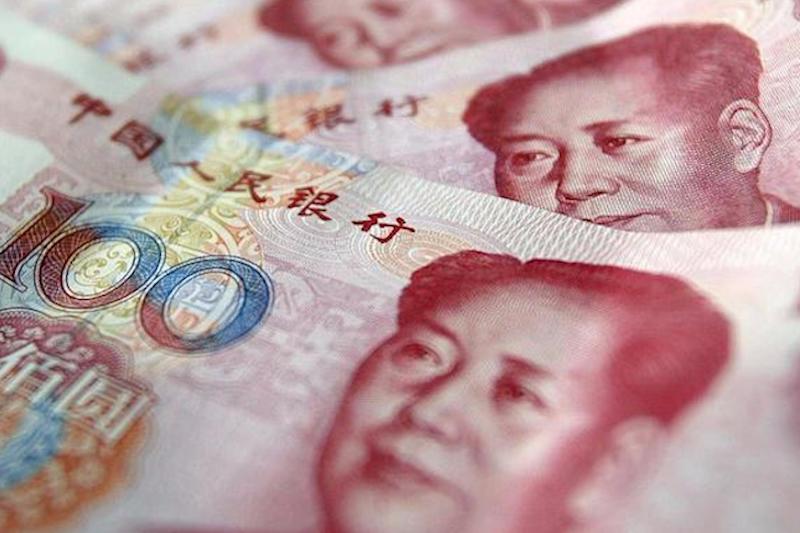 China's yuan rose to its highest in two months on Monday