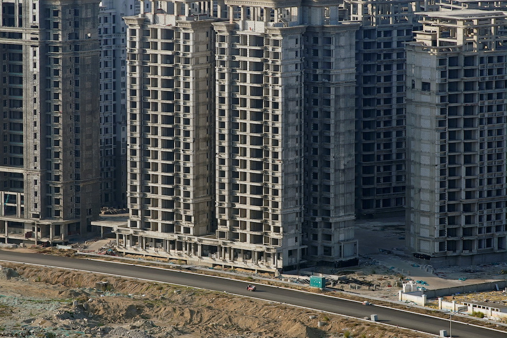Buildings developed by China Evergrande