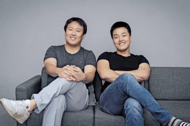 Terra developers Daniel Shin, left, and Do Kwon,
