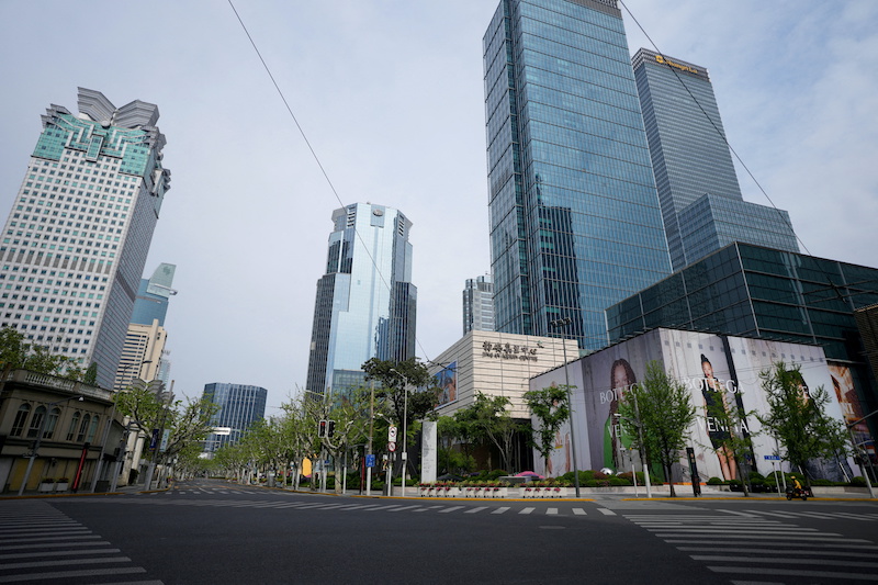 Shanghai business district