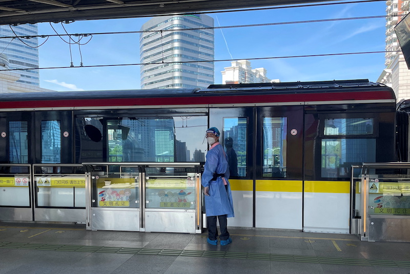 Shanghai reopens its subway after many weeks of a Covid lockdown.