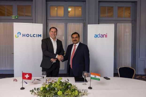 Gautam Adani with Jan Jenisch..