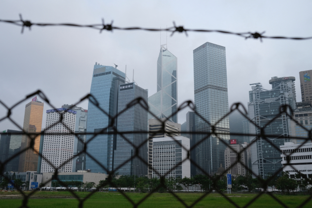 A general view of skyline buildings in Hong Kong