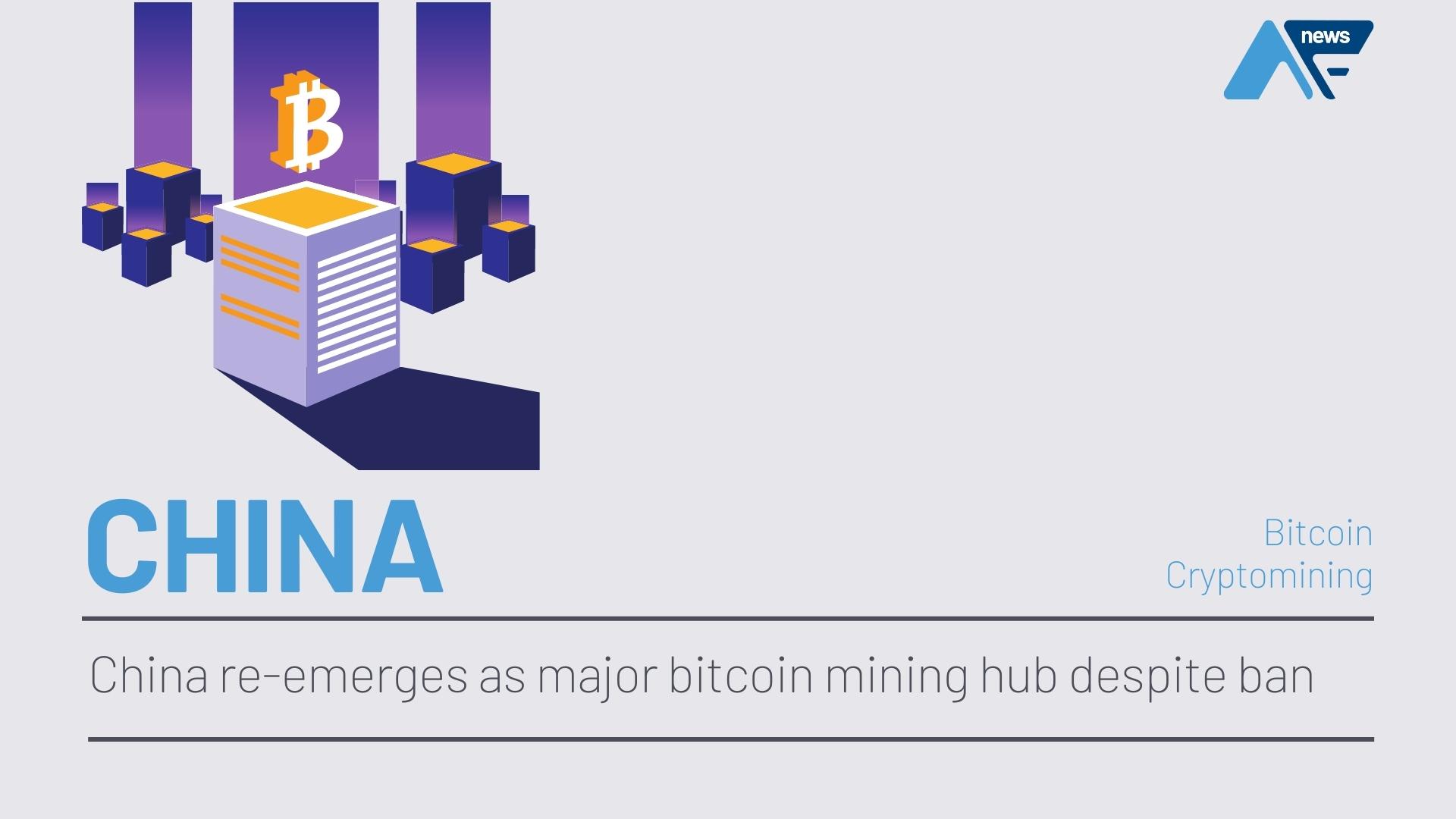 China Becomes World’s Second-Biggest Bitcoin Mining Hub