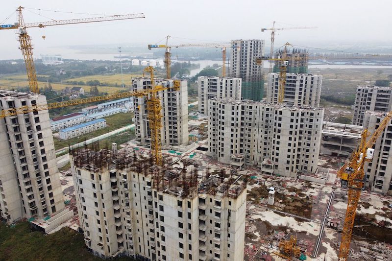 China property stocks have soared on news of a comprehensive plan by the central bank and banking officials to boost liquidity to the troubled real estate sector.
