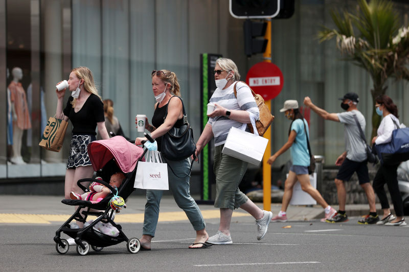 New Zealand's economy shrunk by a small margin in first quarter.