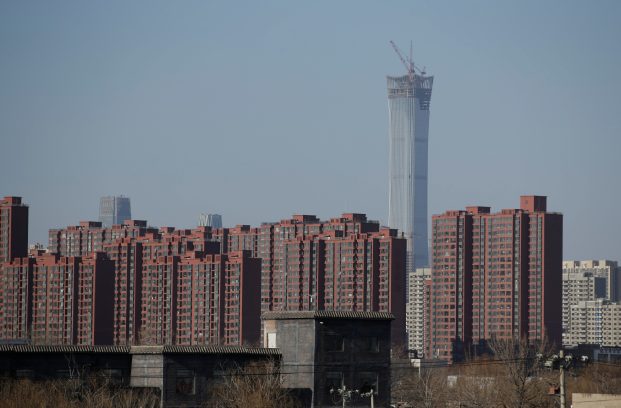 Apartment blocks are pictured in Beijing, China