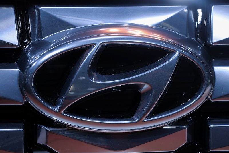 The logo of Hyundai Motor Company is pictured at the New York International Auto Show, in Manhattan, New York City, US, on April 13, 2022. Photo: Reuters