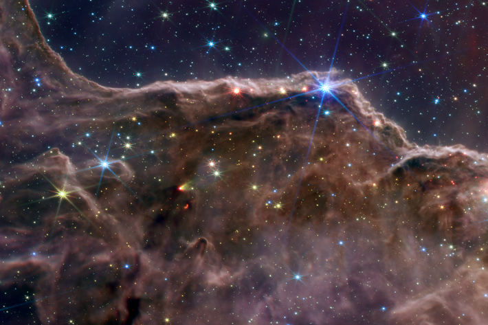 Cosmic Cliffs” in the Carina Nebula