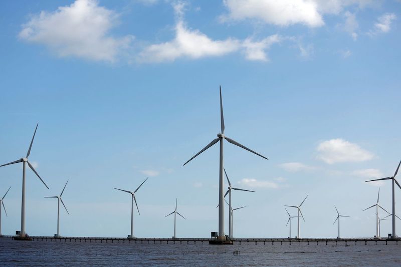 Japan's wind power body has set a mid-century goal to increase capacity to 140 gigwatts from less than 5 GW now, it said on Monday.