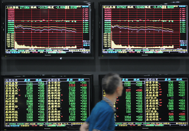 Markets fell broadly across Asia on Friday as investors waited for a speech by Fed chair Jay Powell on upcoming policy moves.