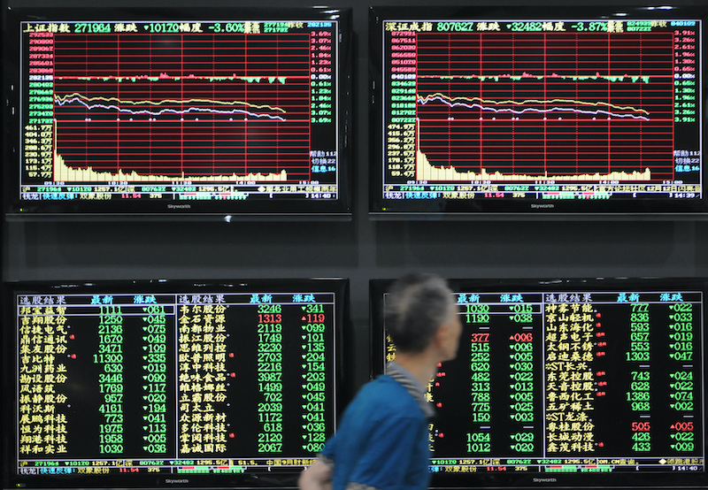 Markets fell broadly across Asia on Friday as investors waited for a speech by Fed chair Jay Powell on upcoming policy moves.