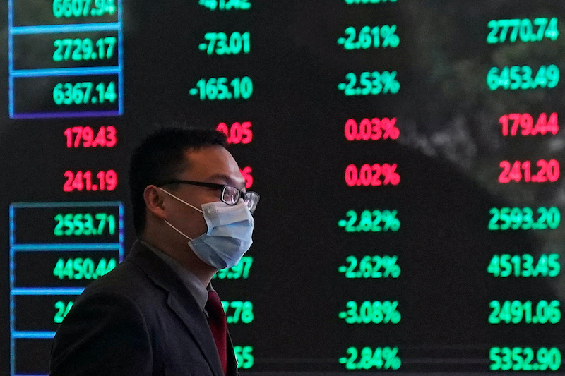 Asian stock markets reel from China Covid protests