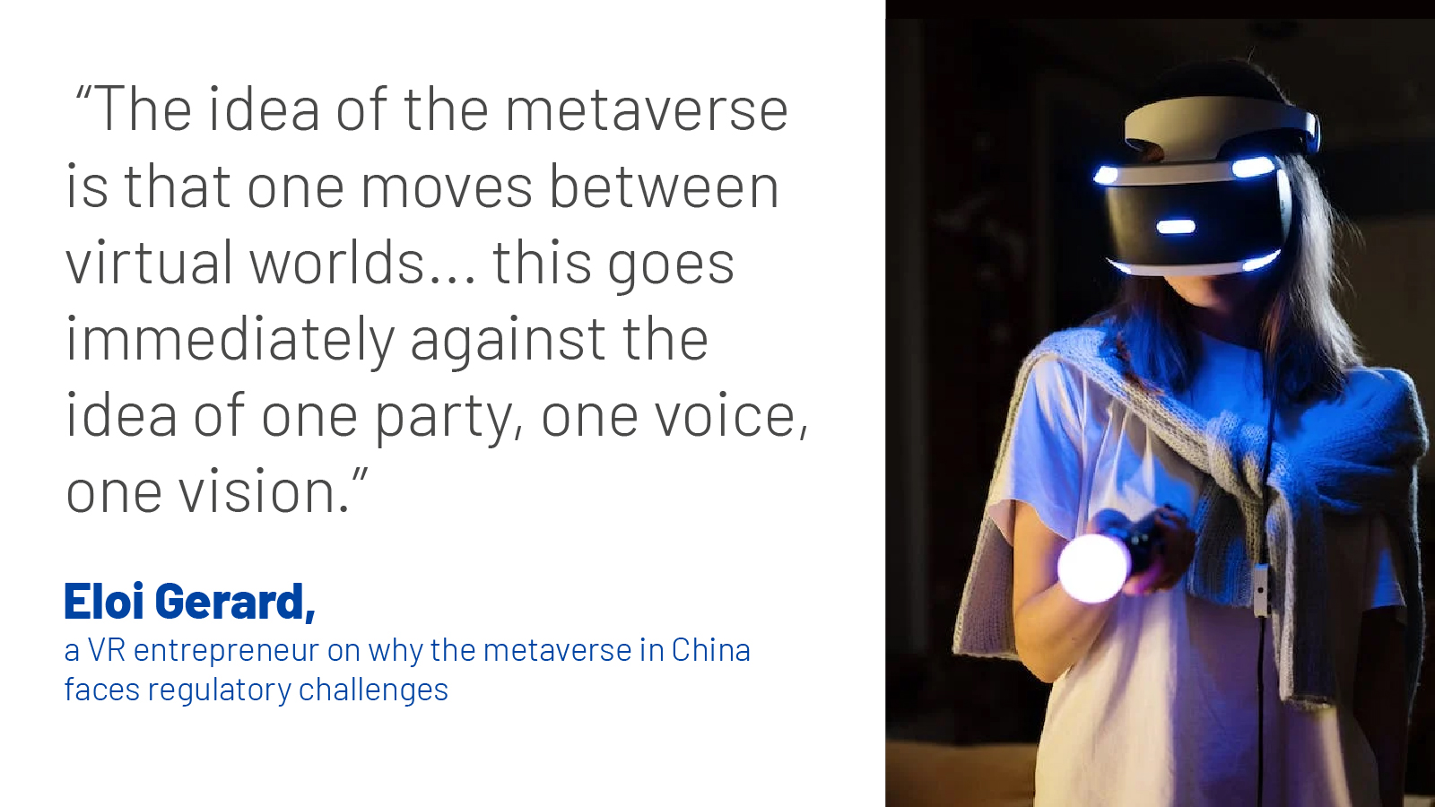 The metaverse is viewed as a national security risk in China