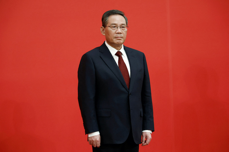 New Politburo Standing Committee member Li Qiang meets the media following the 20th National Congress of the Communist Party of China, at the Great Hall of the People in Beijing, China October 23, 2022. REUTERS/Tingshu Wang