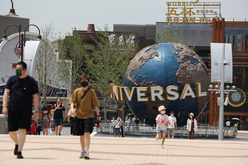 Covid controls forced the closure of the Universal Studios resort in Beijing, plus parts of Wuhan and Guangzhou on Wednesday.