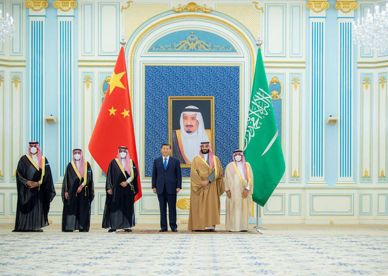 President Xi Jinping told Arab leaders in the Gulf on Friday that China would work to buy oil and gas in yuan.