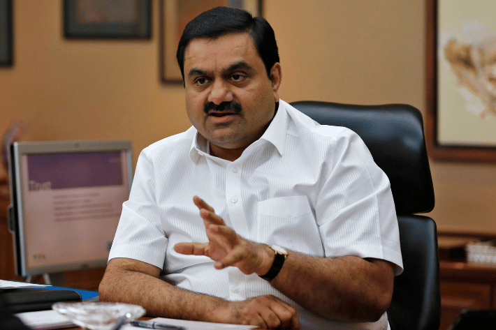 Indian billionaire Gautam Adani speaks during an interview with Reuters at his office in the western Indian city of Ahmedabad.