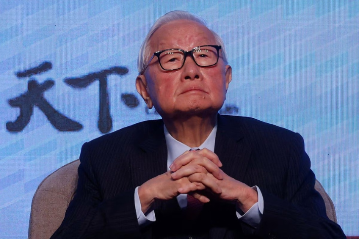 Morris Chang, the founder of the Taiwan Semiconductor Manufacturing Company (TSMC), attends a Chip War book event in Taipei, Taiwan