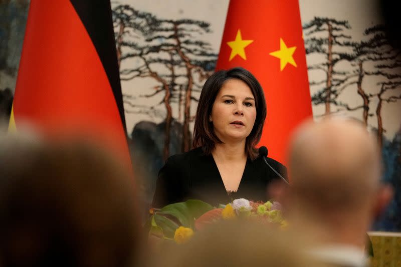 Beijing is becoming more of a systemic rival than a trade partner and competitor, German Foreign Minister Annalena Baerbock said.