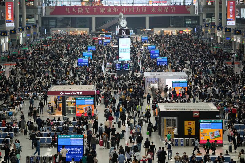 Some 19 million journeys were expected on the country's vast rail network on Saturday, and 9 million flights over the 5-day break