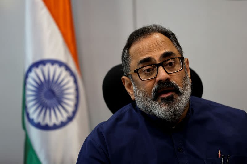 India's deputy minister for IT, Rajeev Chandrasekhar