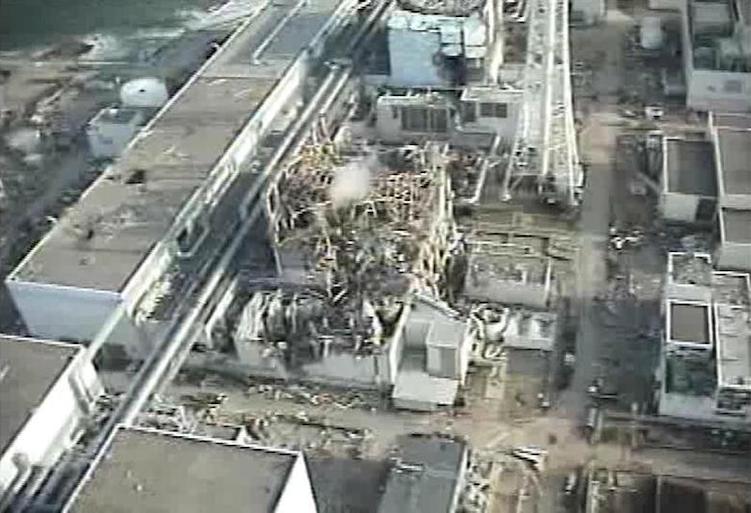 The crippled Fukushima D nuke p-plant no3 reactor. Photo: Reuters