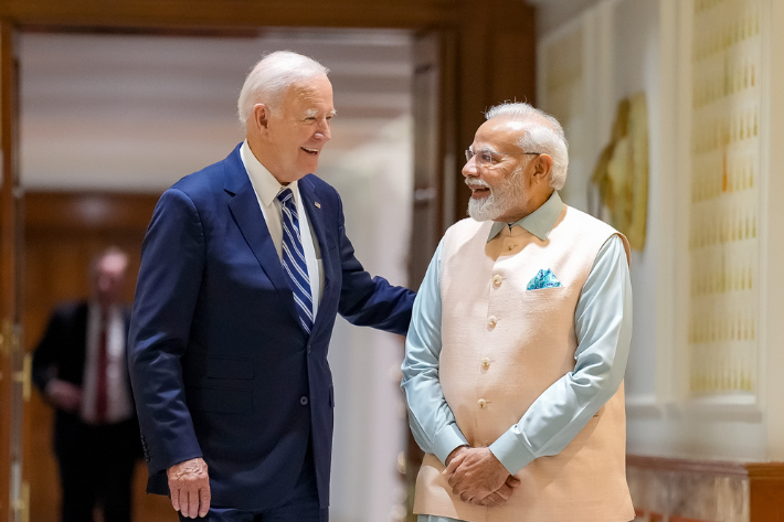 Joe Biden and Narendra Modi meet ahead of the G20 summit in India