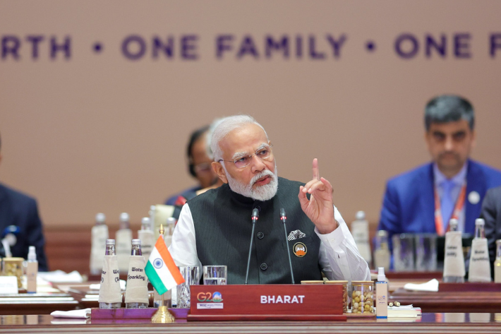 Indian Prime Minister at the G20 summit in New Delhi