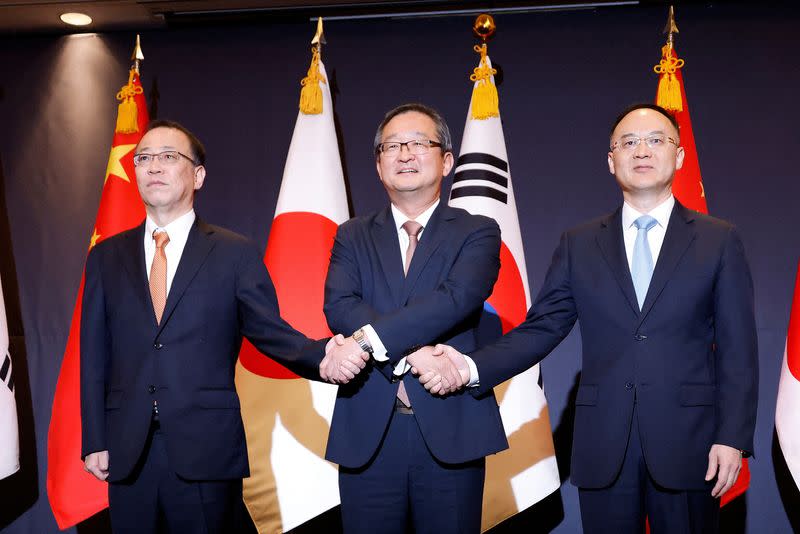 South Korea, Japan and China are considering three-way talks later this year.