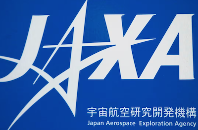 A logo of Japan Aerospace Exploration Agency (JAXA) is seen in front of a gate at the JAXA Chofu Aerospace Center Aerodrome Branch in Tokyo January 22, 2013. REUTERS/Issei Kato/File Photo Acquire Licensing Rights