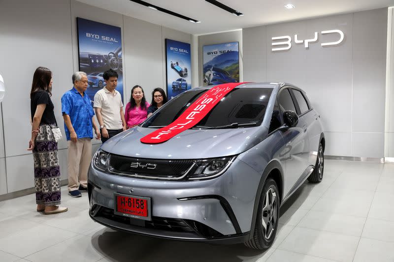BYD’s Thai Distributor to Triple EV Outlets as Sales Boom