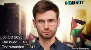 An AI-generated news anchor seen in streaming TV programming following a hack by Iran-backed actors