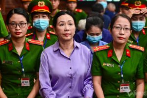 Vietnamese developer Truong My Lan, the chairwoman of real estate developer Van Thinh Phat Holdings Group, seen during her trial for the country’s biggest ever financial fraud, in Ho Chi Minh City
