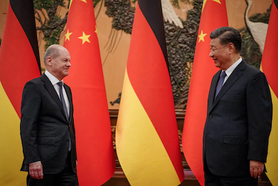 German Chancellor Olaf Scholz meets Chinese President Xi Jinping in Beijing, China, on November 4, 2022. Photo: Reuters