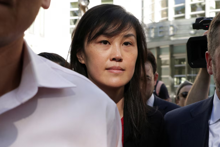 Linda Sun, a former aide to New York State Governor Kathy Hochul, exits Brooklyn Federal court after she was charged with acting as an unregistered agent of China’s government in New York City, US